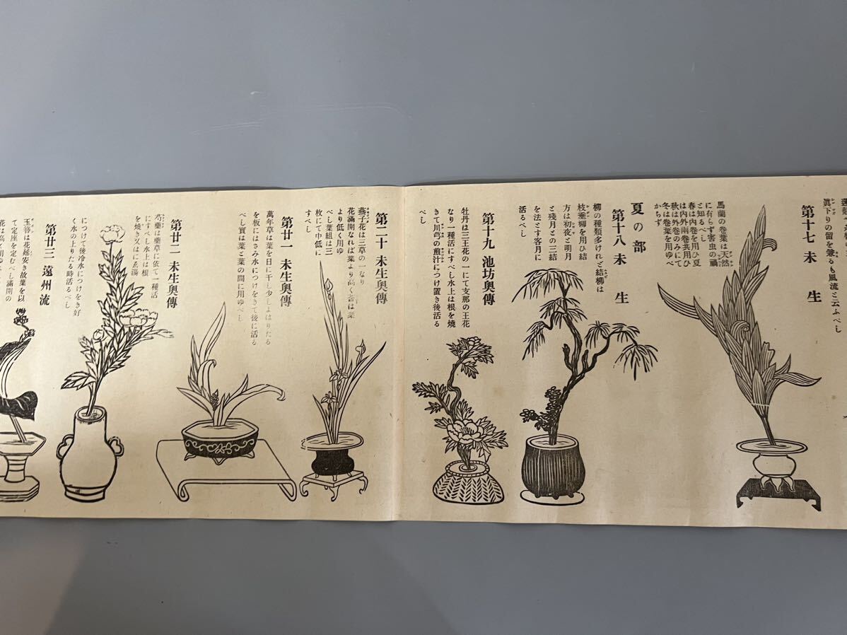 蔵出し品 大正十年発行 生花極秘開傳之卷 大日本華道研究會師範梅玉齋 花道 古文書 の画像6