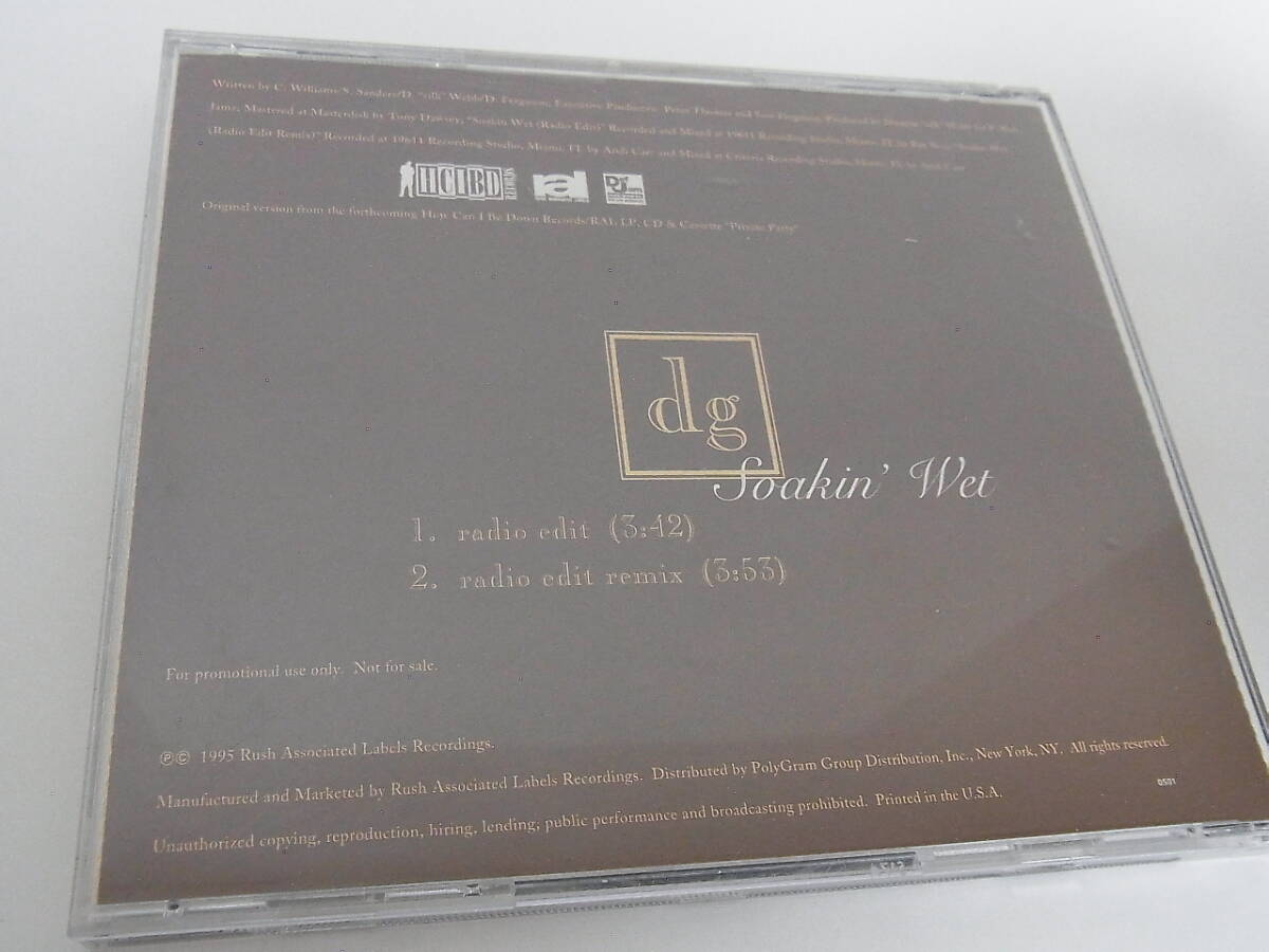【CD】 dg / Soakin' Wet 1995 US ORIGINAL PROMOの画像3