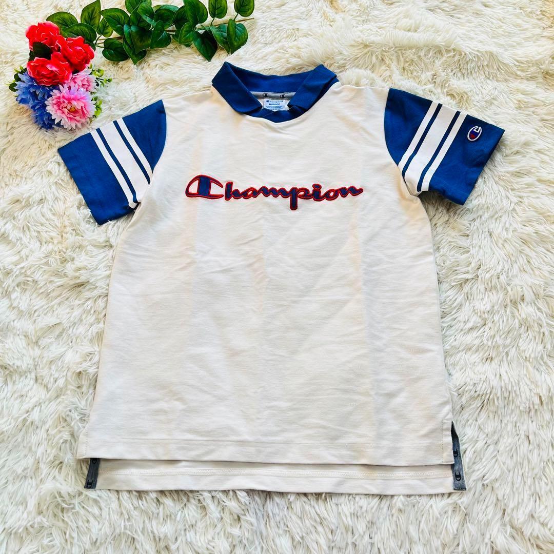 CHAMPION チャンピオン ゴルフ レディース　デニム風 ストレッチ半袖シャツ　M_画像5