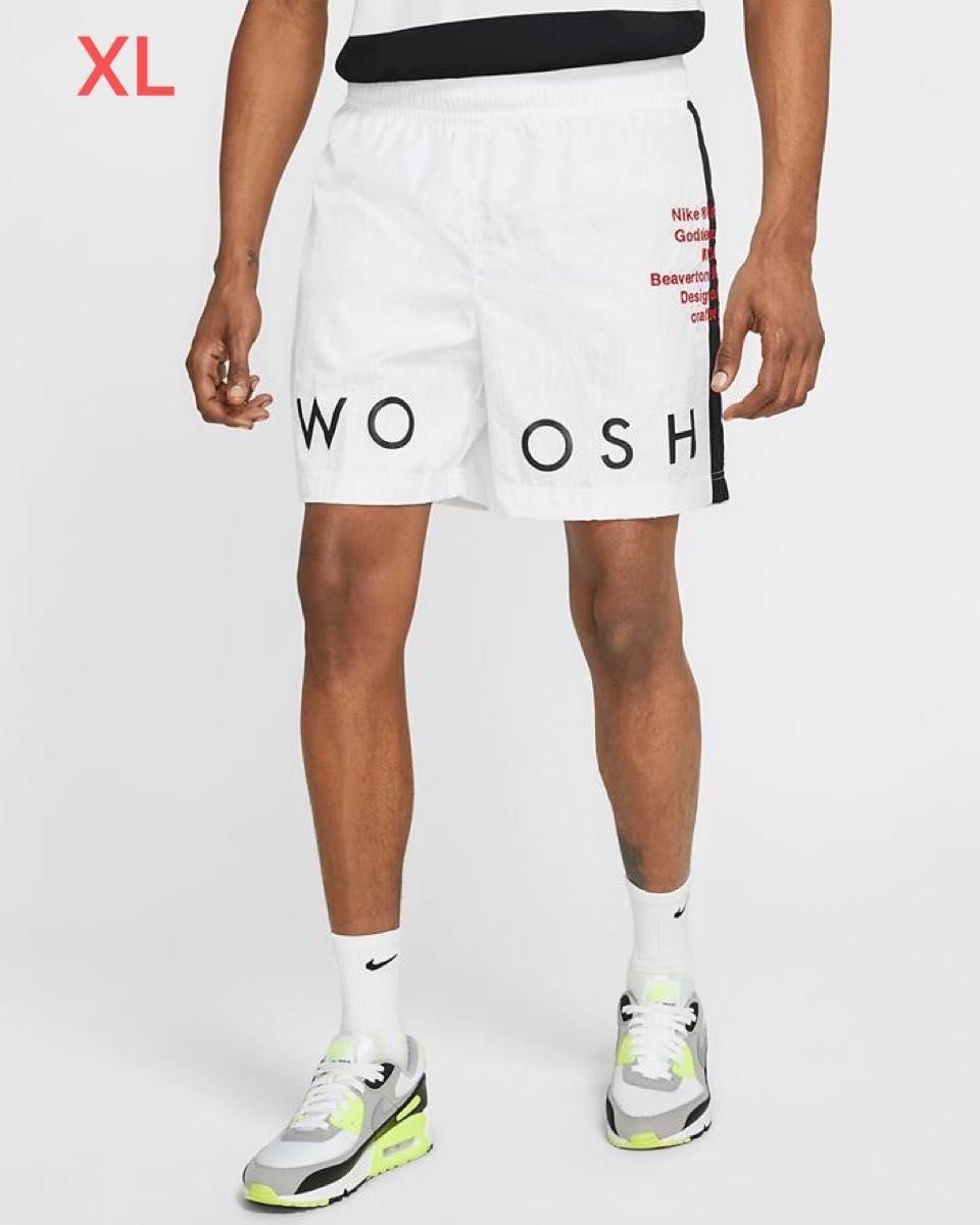 2024春の新作 SWOOSH ナイキ NIKE スウッシュ ホワイト XLサイズ ハーフパンツ パンツ