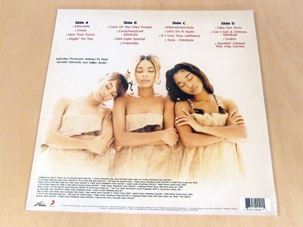 未開封 TLC CrazySexyCool 見開きジャケ仕様2LPアナログレコード Creep Diggin' On You Waterfalls Crazy Sexy Cool_画像2