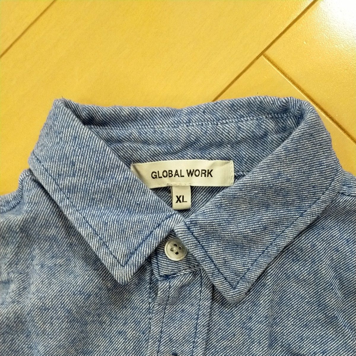 GLOBAL WORK ブルー系長袖シャツ キッズ服 XL