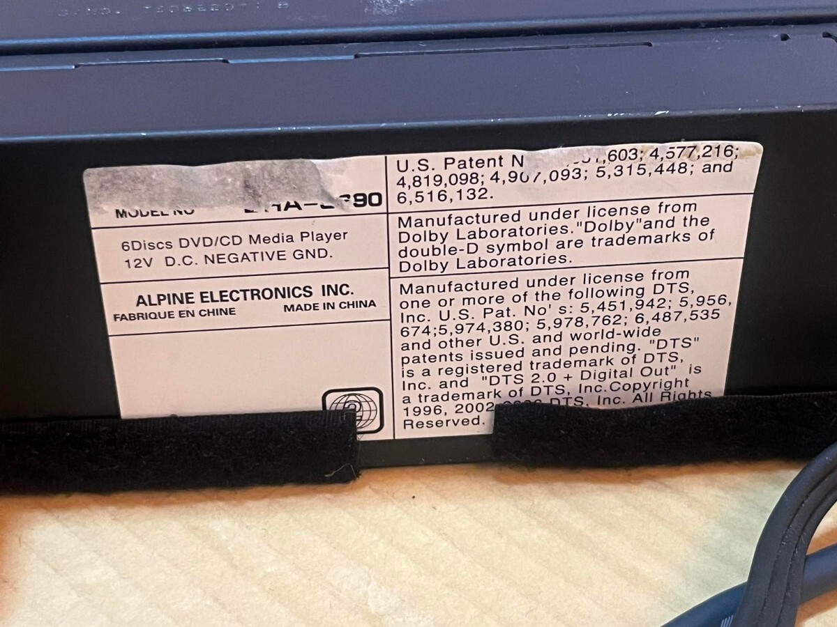 Alpine CD チェンジャー DHA-S690の画像5