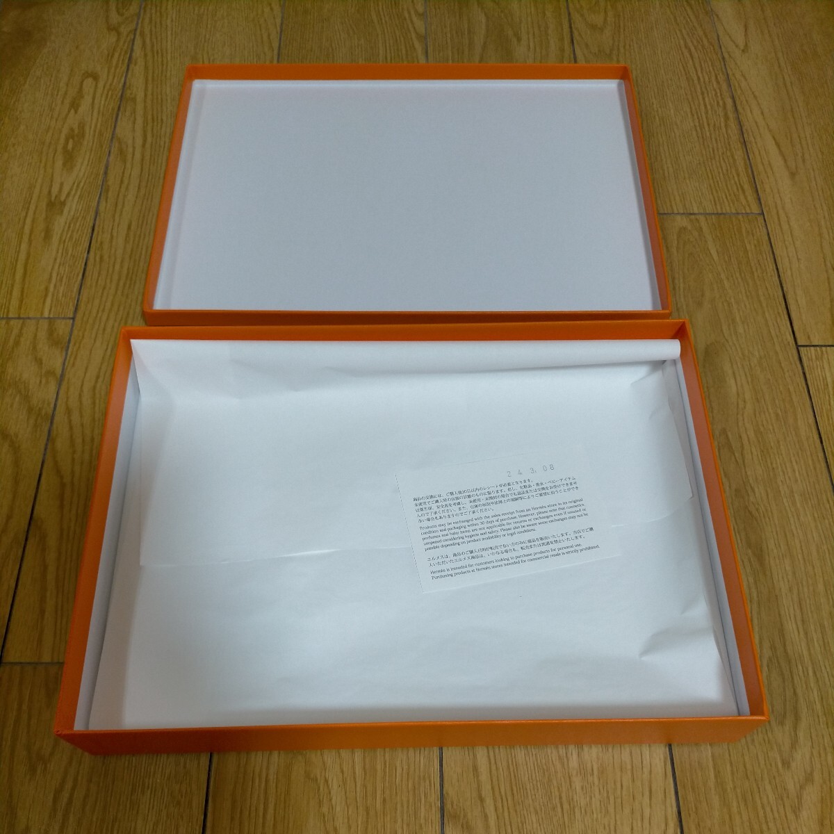 ★【送料無料】エルメス 空き箱 バッグ オレンジ BOX 　4種類　美品_画像5