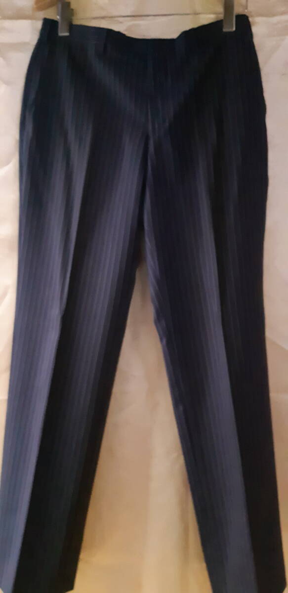BURBERRY BLACK LABEL スーツ ブルー ストライプ 40R 紳士 中古品の画像7