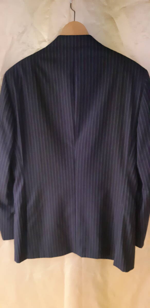 BURBERRY BLACK LABEL スーツ ブルー ストライプ 40R 紳士 中古品の画像3