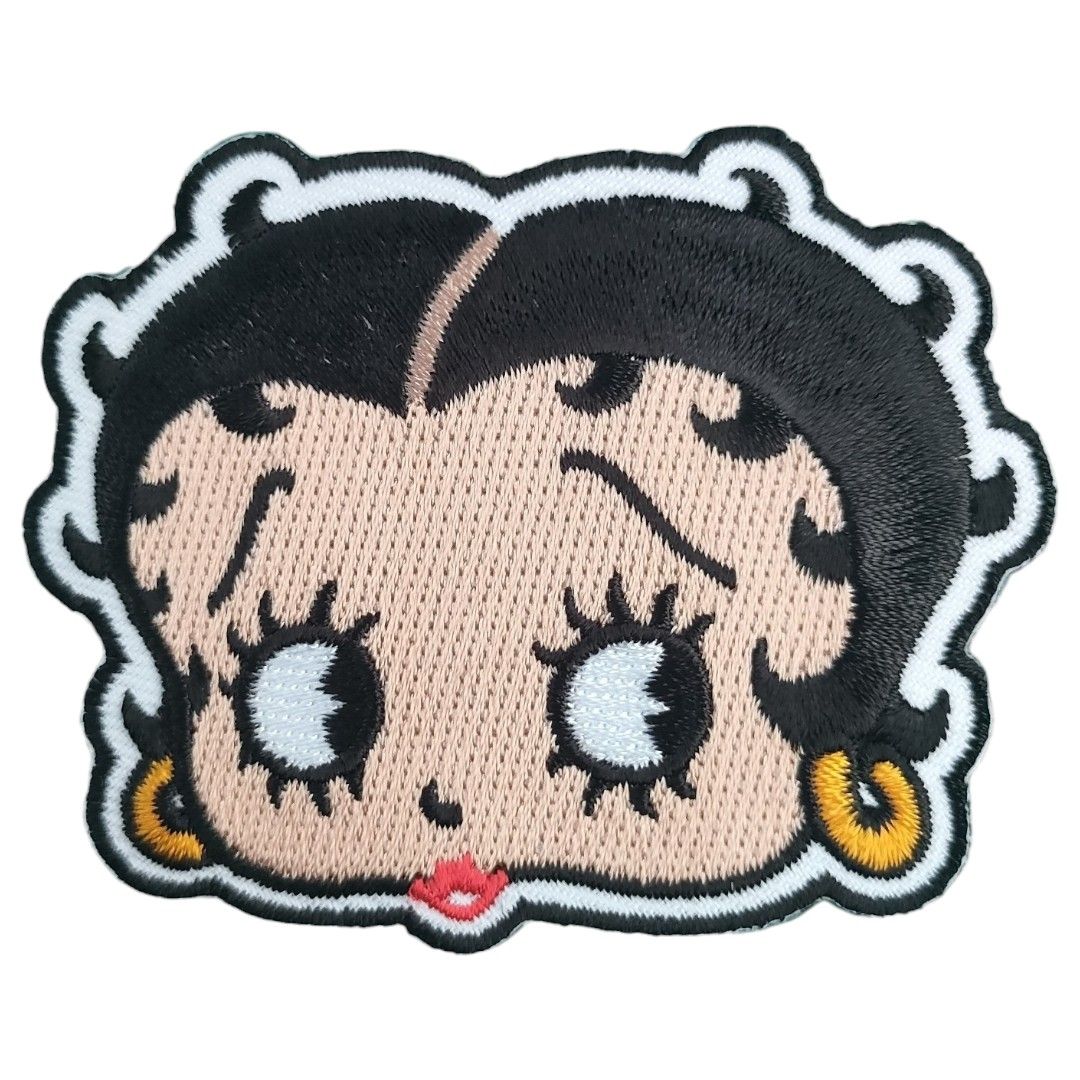 A-42【 アイロンワッペン 】 刺繍ワッペン アップリケ リメイク ベティちゃん ベティ Betty Boop ベティーブープ