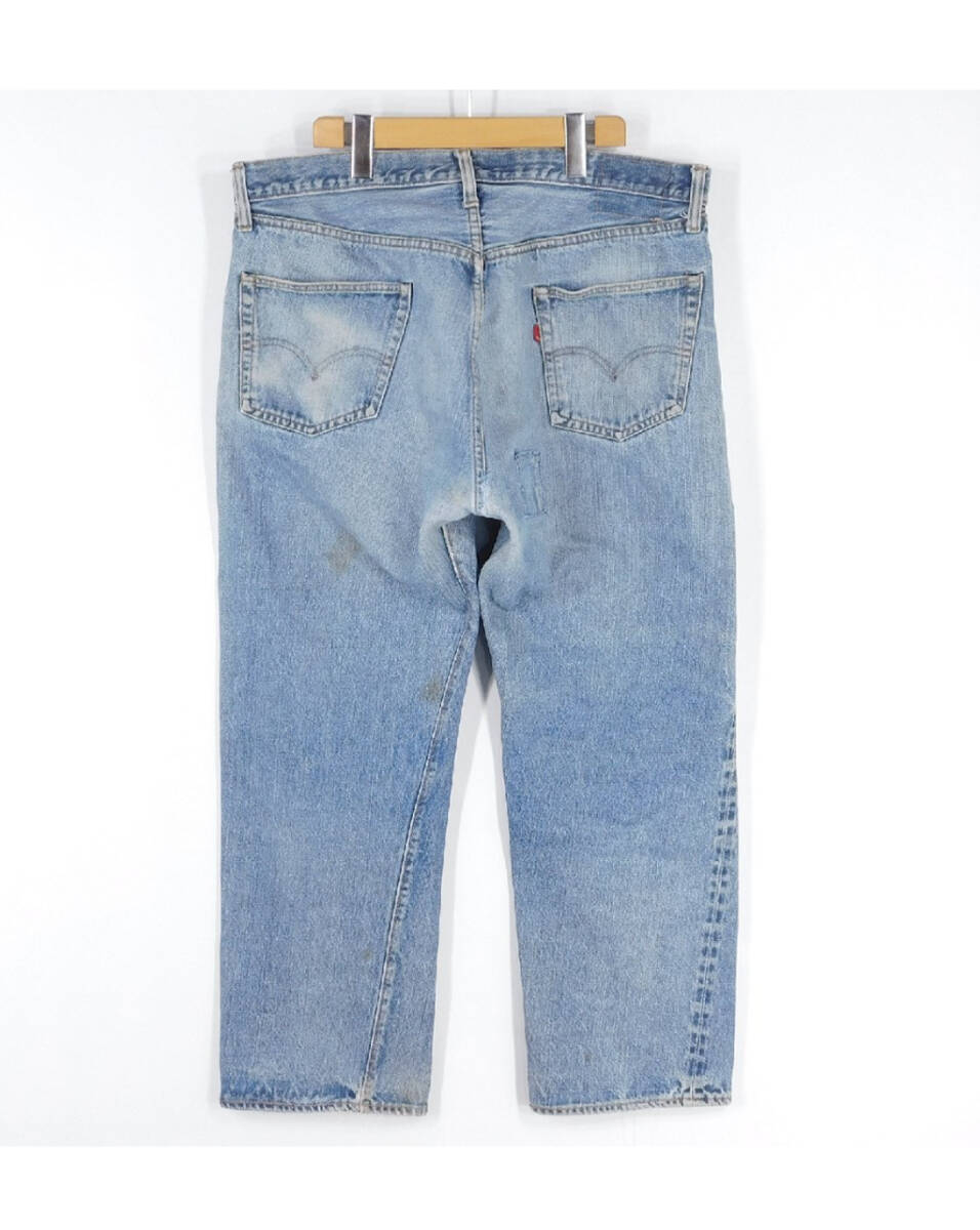 リーバイス Levi's 70s 501 66前期 ヴィンテージ ジーンズ デニム 40インチ 耳アタリ ビッグサイズ リペア済の画像2