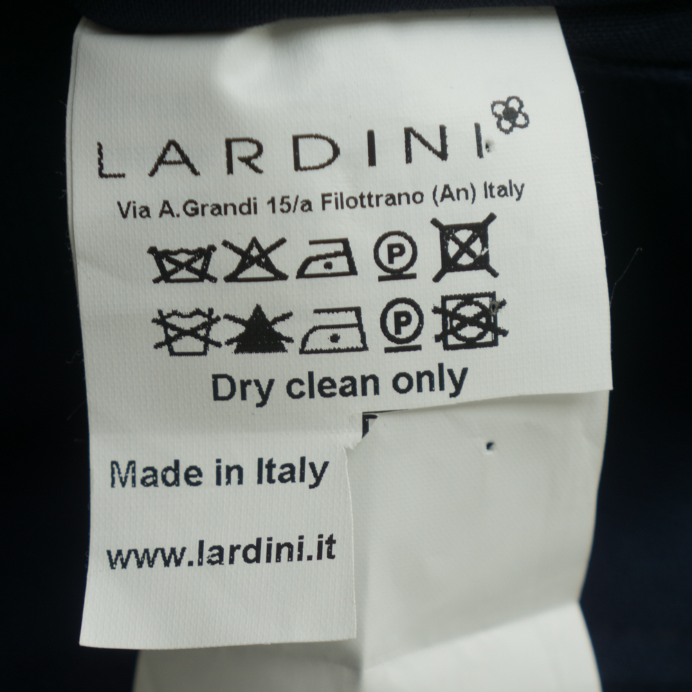 新品★ LARDINI ウール ホップサック ジャケット 48 ネイビー 送料込 イタリア製 メンズ ラルディーニ ブレザー_画像9