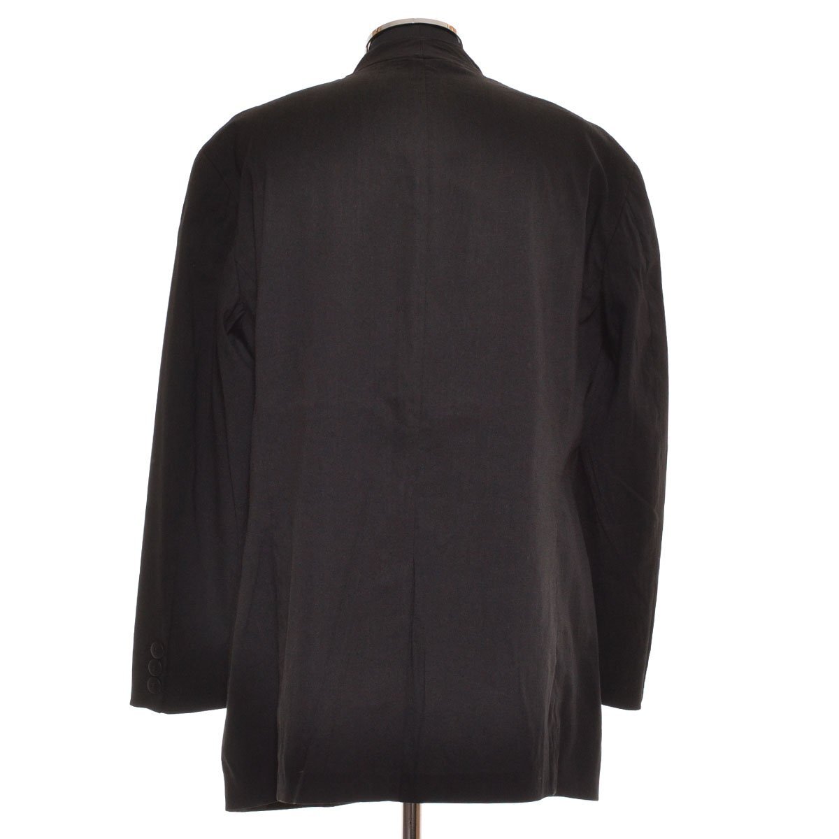 ◆505906 EMPORIO ARMANI エンポリオアルマーニ ◇リネン シングルジャケット ヴィンテージ サイズ46 メンズ イタリア製 ブラックの画像2