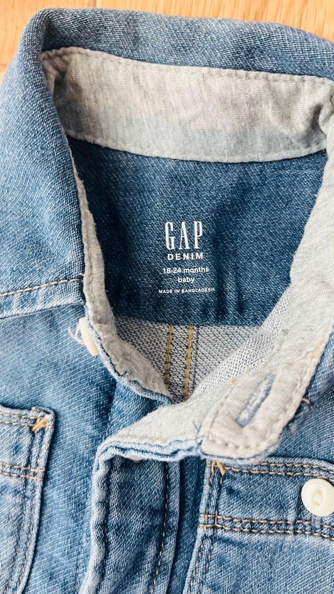 baby GAP デニム　ロンパース　オーバーオール