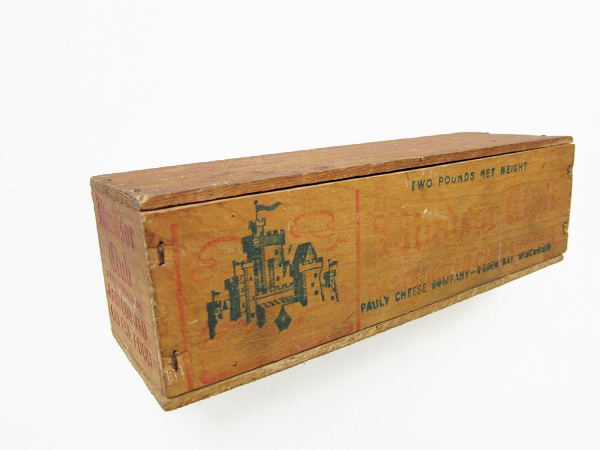 USA/Windsor Club/Cheese/Box/Wood Box/Antique/Wood Box/Display/Interior/Store Furniture/Vintage/D141-71-0042 [〒]
