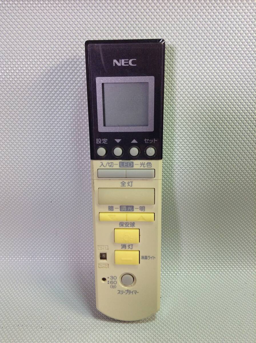 C1075◇NEC エヌイーシー 照明用リモコン 照明器具 天井照明 リモコン RL35？【保証あり】240415_画像1