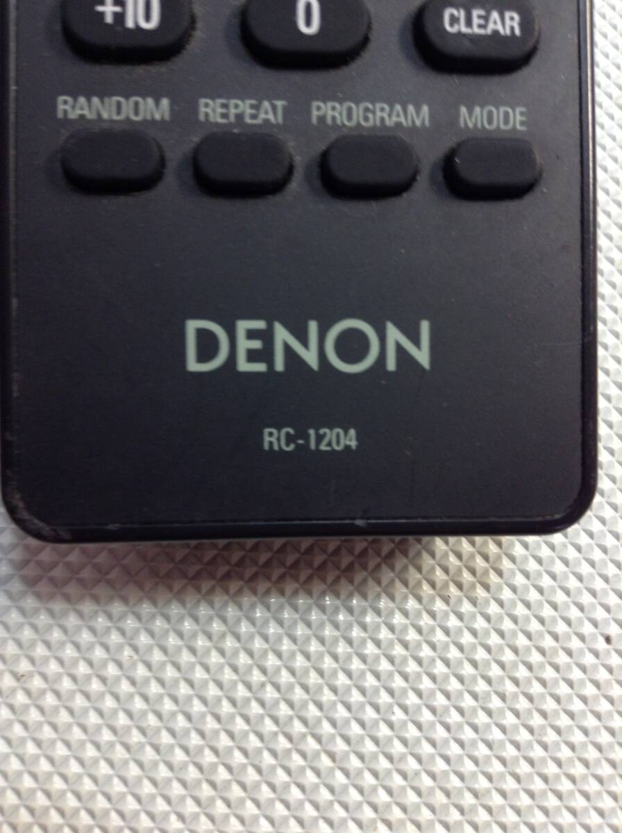 C1080◇DENON デノン リモコン オーディオリモコン RC-1204【保証あり】240415_画像4