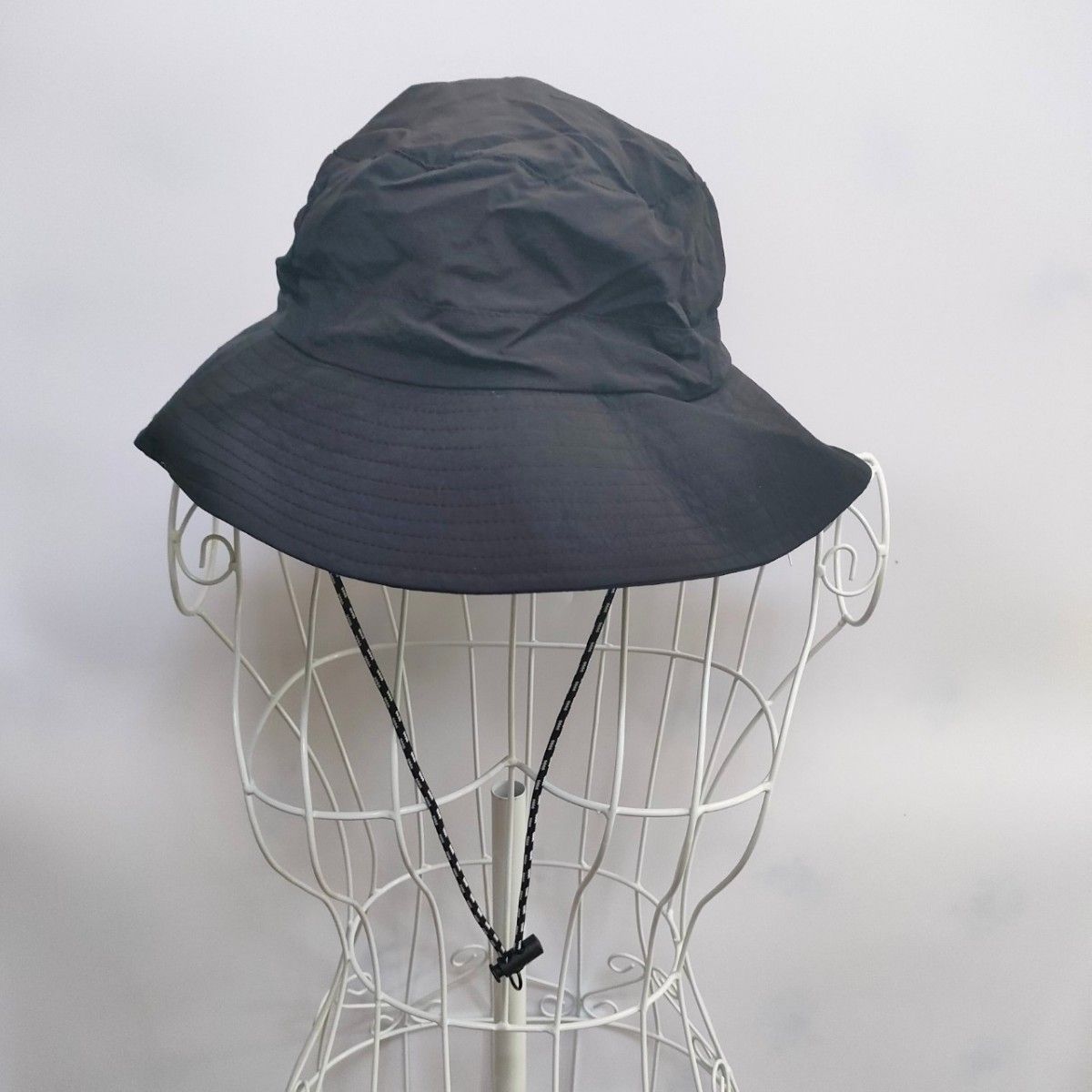 【ブラック/メンズ帽子③】 日除け 帽子 ハットキャンプ メンズ 防水 56cm 男女兼用 UVカット 帽子 日よけ アウトドア