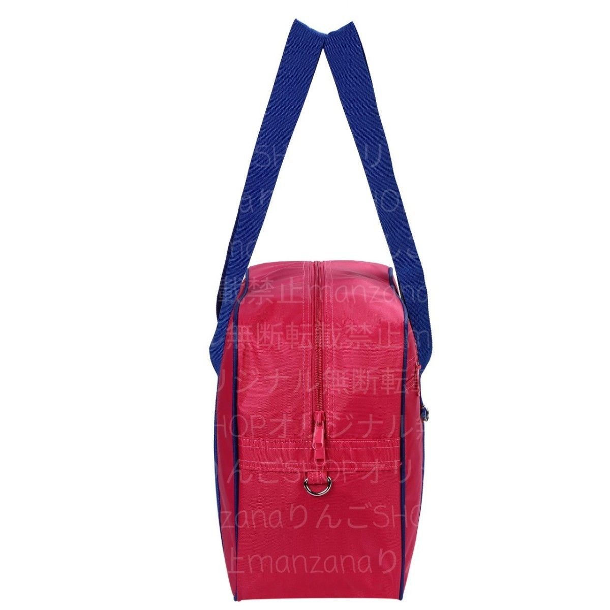 【1個/ピンク/30cm】スクールバッグ スクバ ワッペ ボストン マザーズバック 学校鞄 カバン BAG バッグ バック トート