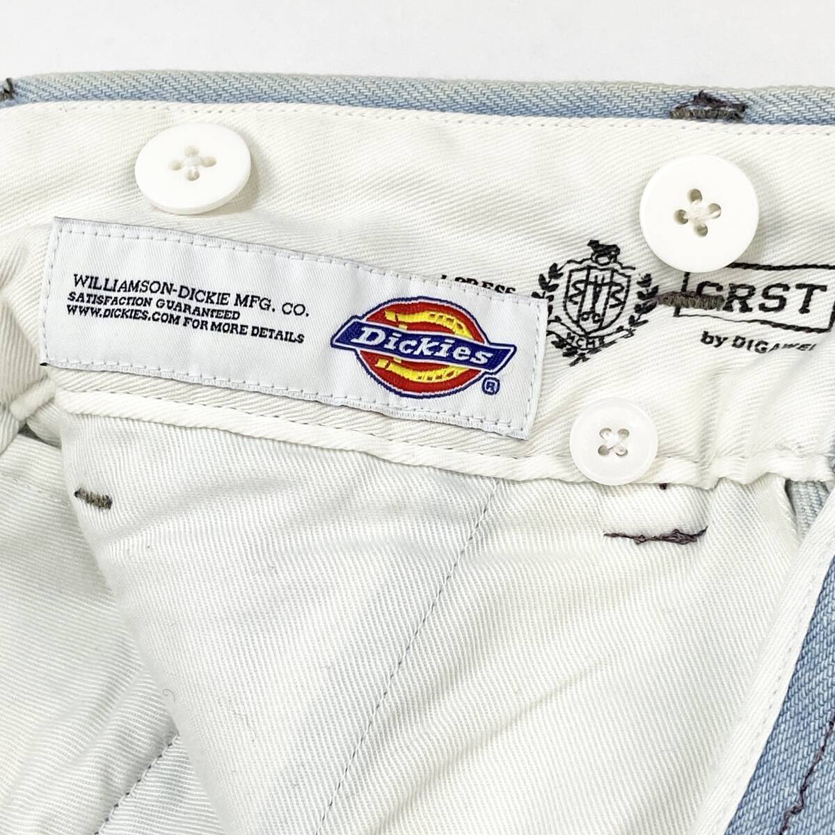 CRST - DIGAWEL x J.PRESS クレスト ディガウェル x ジェイプレス 22AW oxfordbags for Dickies ハイウエスト 2タックデニムワイドパンツ 1