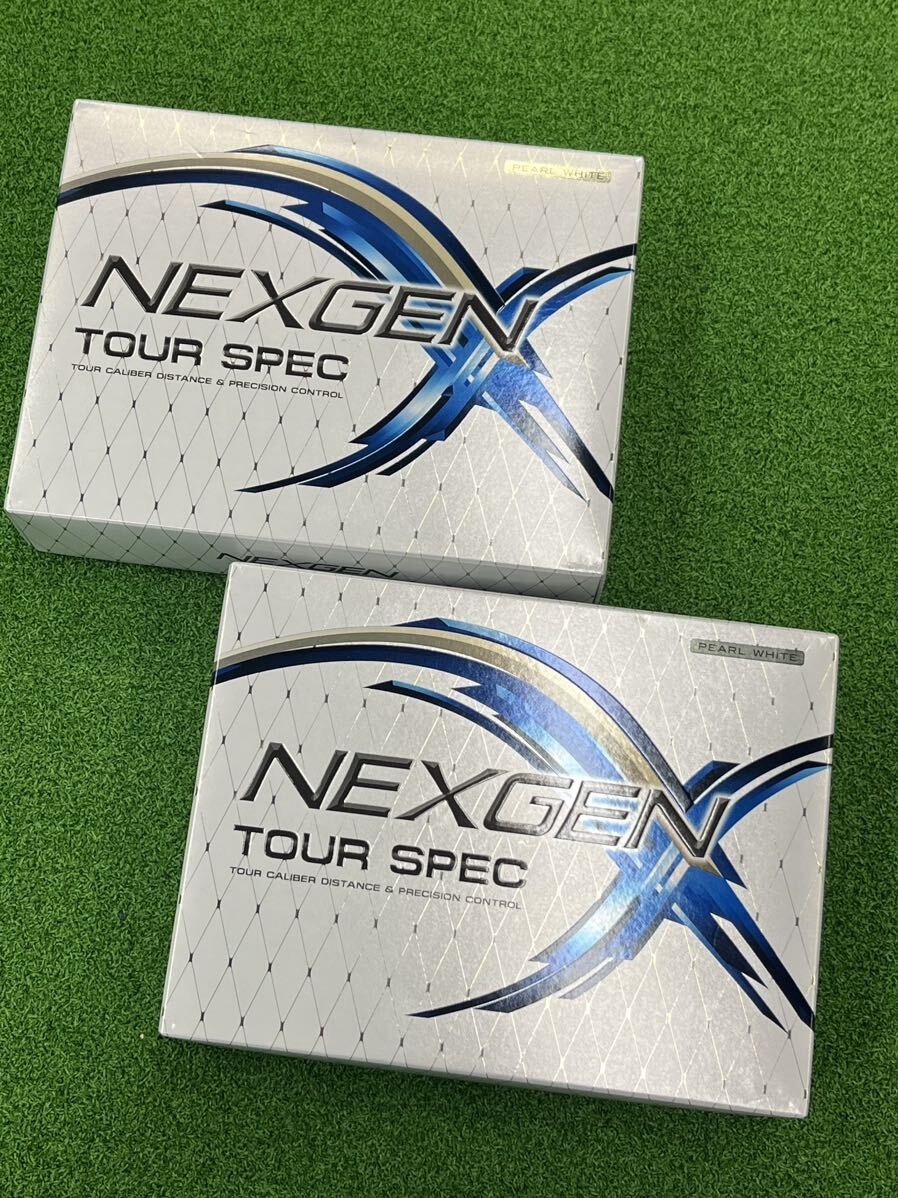 【送料無料！新品！】 ネクスジェン NEXGEN Tour Spec ツアースペック ゴルフボール Golf balls 2ダース パールホワイト 白の画像1