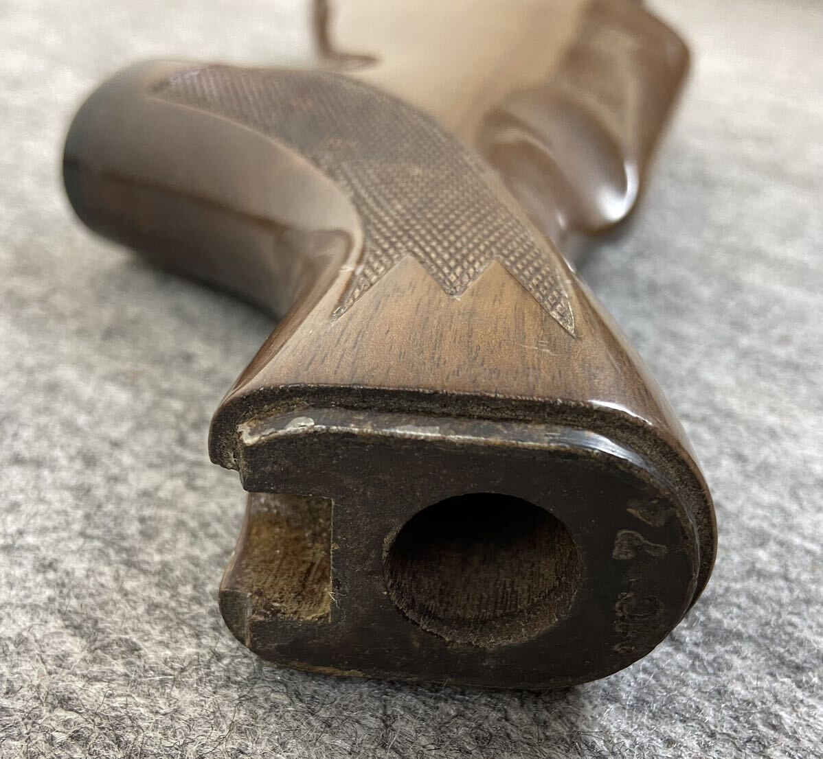 D22上I6 木製 ストック メーカー不明 ウッド 部品 銃 銃床 の画像8
