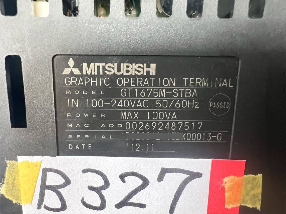 【保証有り】三菱 GT1675M-STBA タッチパネル表示器 GOT1000 GRAPHIC OPERATION TERMINAL / MITSUBISHI 【送料無料】B327_画像3