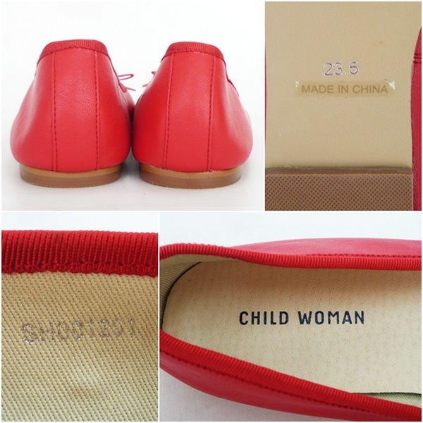 S6 CHILD WOMAN Child Woman баранья кожа балетки 23.5. красный обычная цена Y17380 красный 
