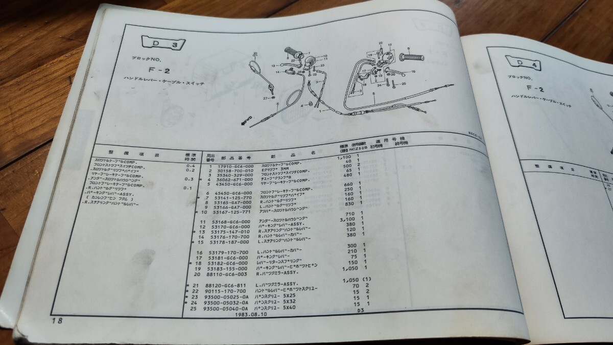 送料無料 ホンダ モトコンポ パーツリストの画像4