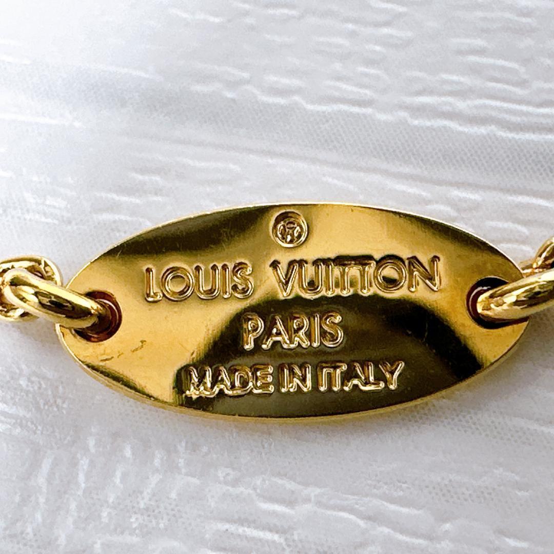 LOUIS VUITTON ルイヴィトン ネックレス エッセンシャルＶ M61083 ゴールド ペンダント イエローゴールド 金 メタル 真鍮 鍍金の画像7