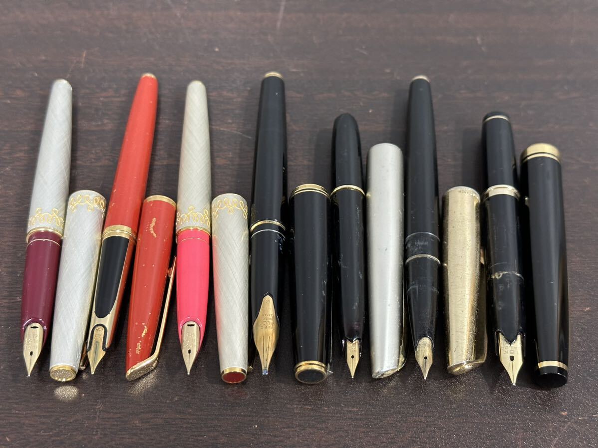 万年筆 ボールペン 20本 まとめ売り K18 K14 SAILOR PILOT PLATINUM MONTBLANC Pelikan WATERMAN など_画像3