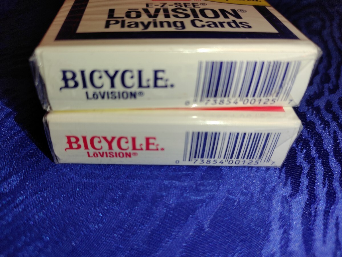 BICYCLE lovision 赤青 未開封の画像5
