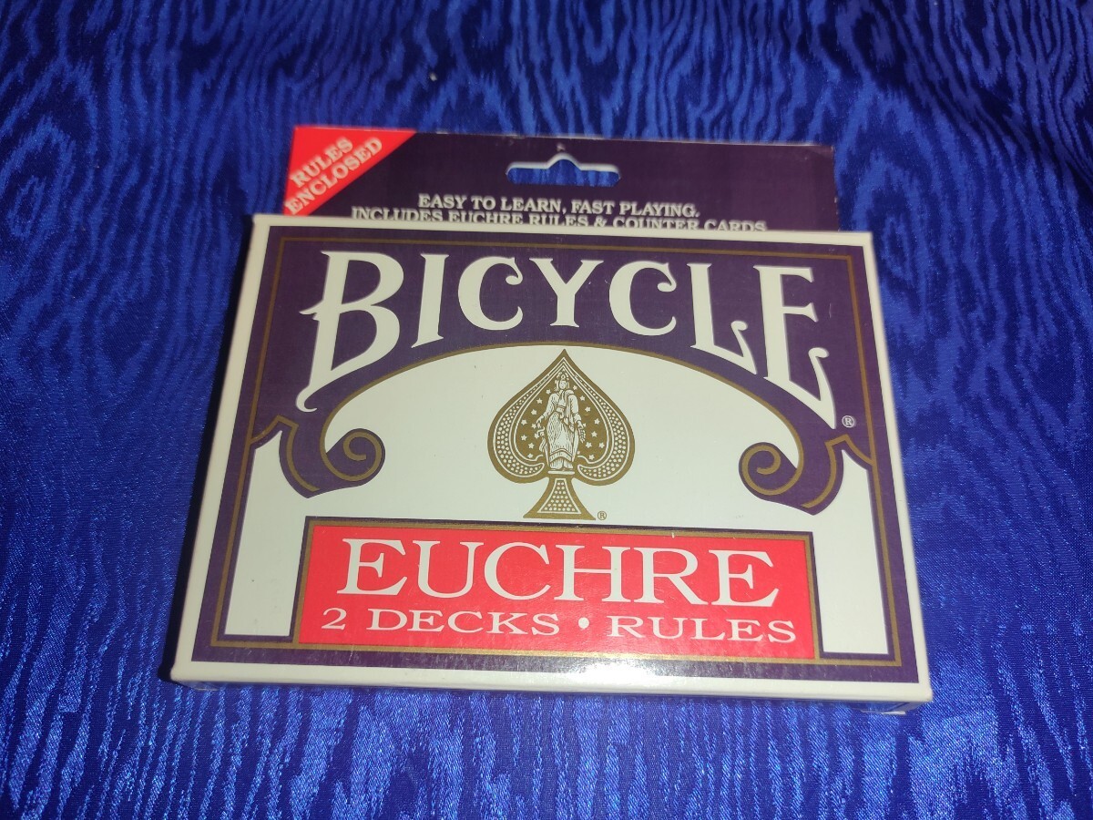 BICYCLE EUCHRE 2 DECKS RULES 未開封の画像1