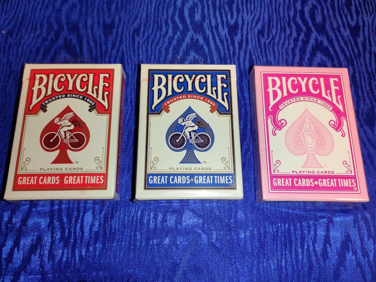 BICYCLE GREAT CARD GREAT TIMES 赤青ピンク 未開封の画像1