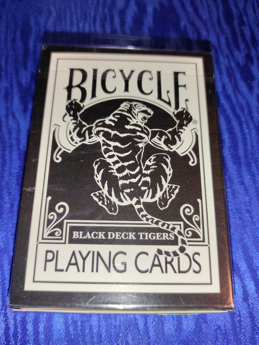 BICYCLE BLACK TIGER gaff DECK 未開封の画像1