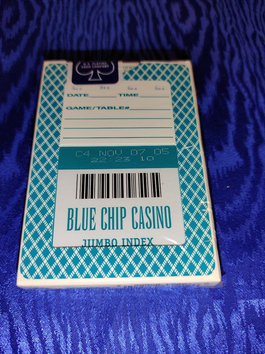 BLUE BLUE CHIP CASINOJUMBO INDEX 水色 未開封の画像2