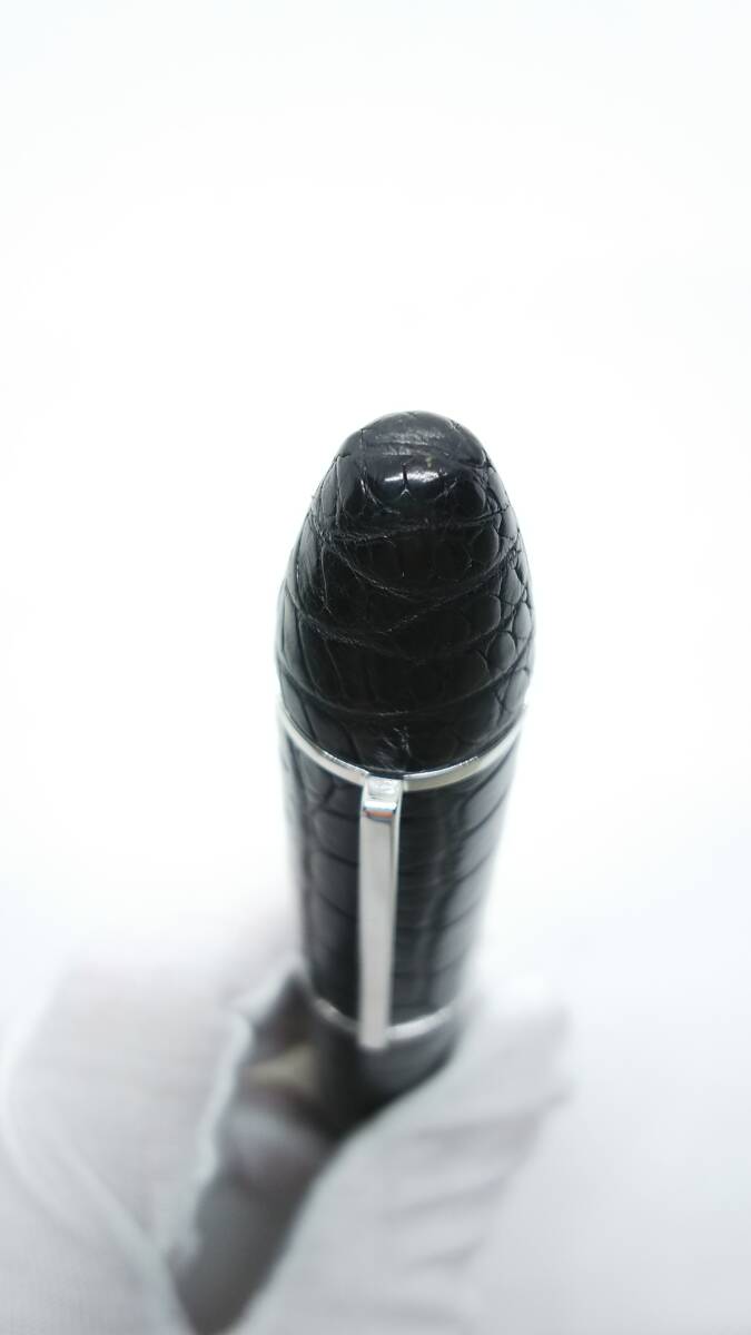 ルイヴィトン 万年筆 カーゴ アリゲーター (Louis Vuitton Cargo Alligator Black Fountain Pen nib: 18k-750 Medium)の画像8