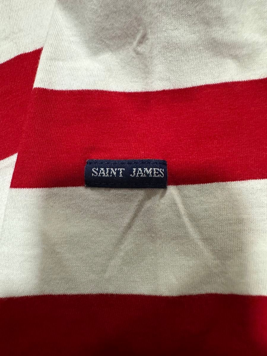 SAINT JAMES ワイドボーダー半袖Tシャツ セントジェームス　PIRIAC ピリアック　3 1/2 レディース