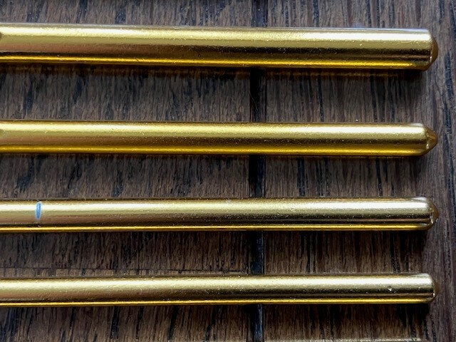 クロバー　ゴールド　カギ針　フック　編針　2ミリ、2.3ミリ、3/0×2、5/0、7/0、3.5ミリ、5ミリ ８本　ピン１本　昭和　当時物　送料無料_画像4