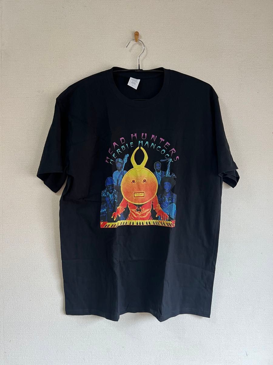 HERBIE HANCOCK HEAD HUNTERS Tシャツ L 黒 新品 black tshirt ハービーハンコック　