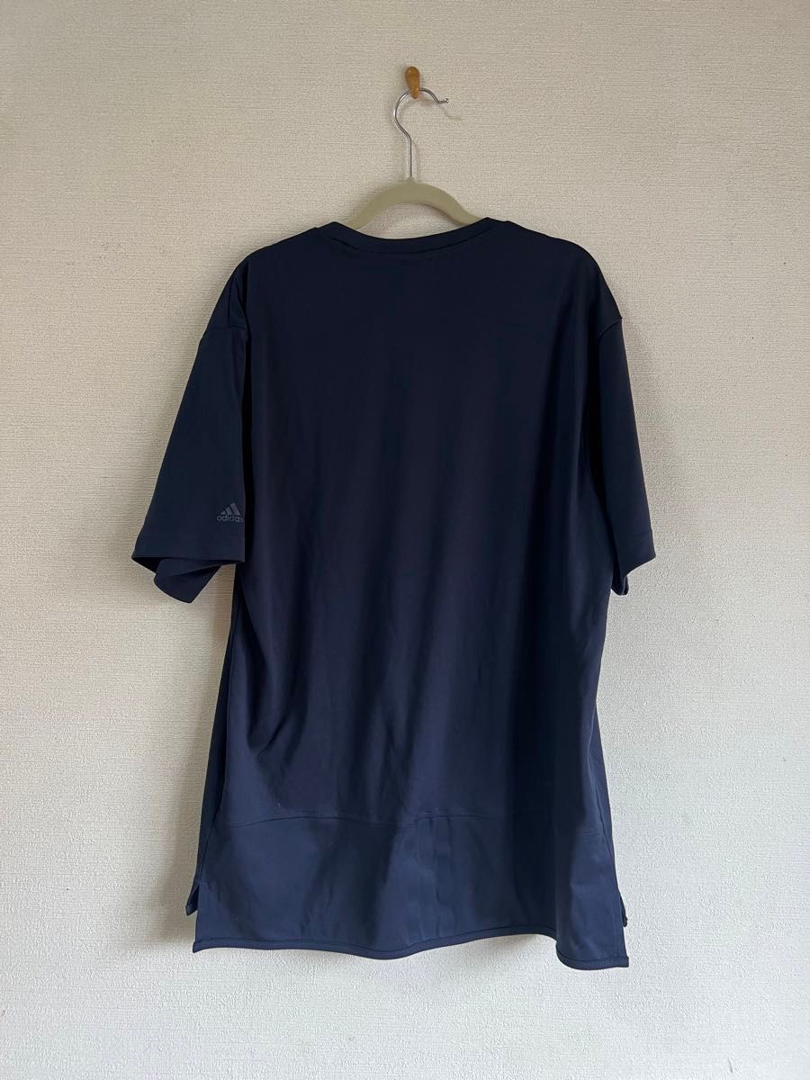 adidas メンズ ポケットTシャツ M ネイビー 美品 アディダス navy T-shirt