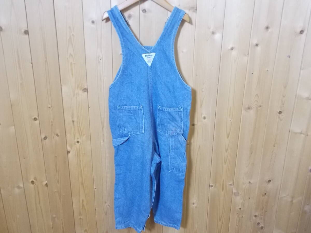 e447◆OSH KOSH B'gosh デニムサロペット◆サイズ3T 古着 オールド品 オシュコシュ ビゴッシュ オーバーオール ベビー キッズ の画像4