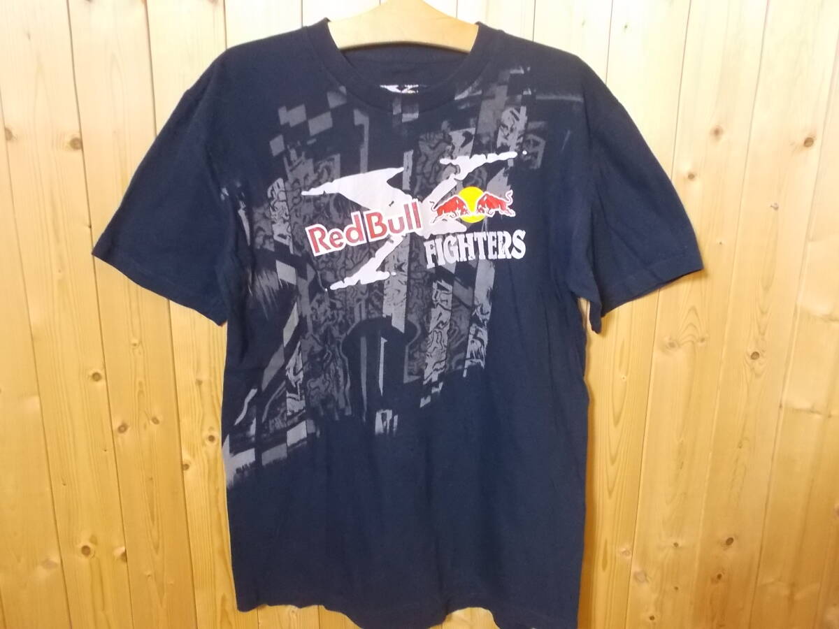 e415◆Red Bull X-FIGHTERS Tシャツ◆サイズL メキシコ製 US古着 レッドブル エックスファイターズ Tシャツ Used 送料360円　6D_画像1