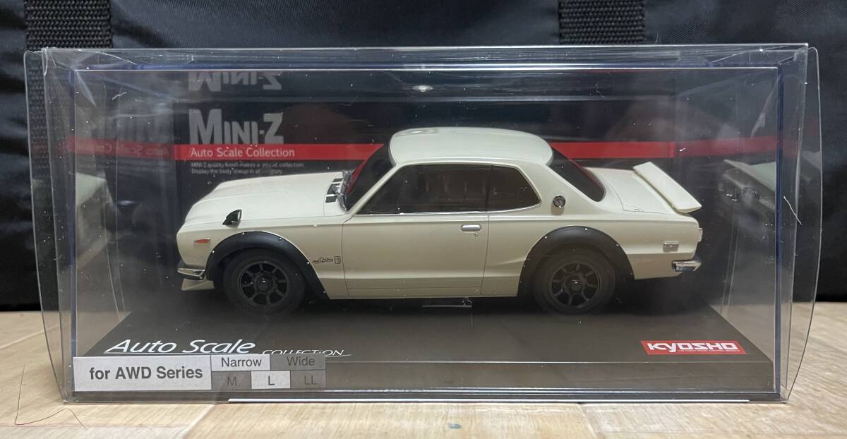 京商　MINI-Z　NISSAN SKYLINE　2000GT-R　（KPGC10）　Tuned Ver　ホワイト_画像1