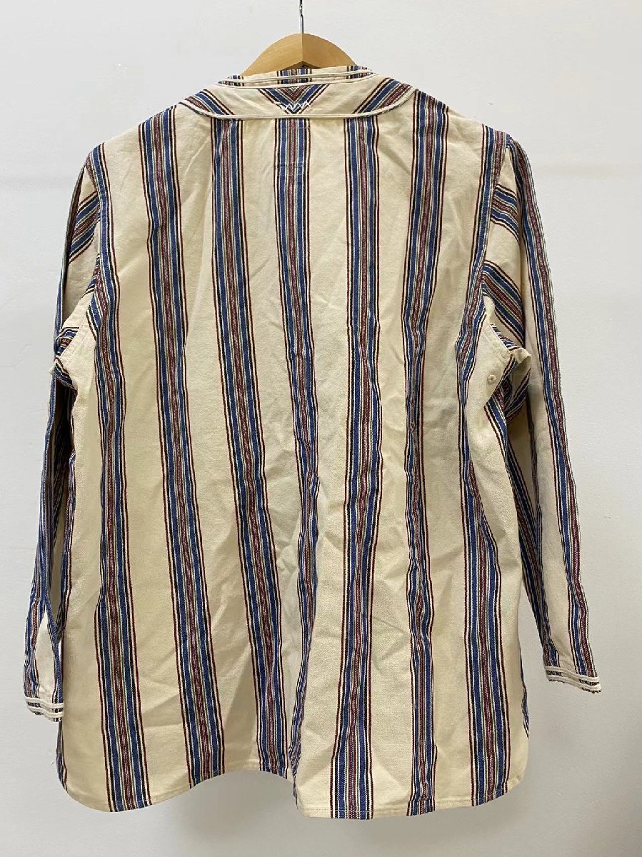 美品 VISVIM ビズビム 19SS DUGOUT SHIRT L/S ダグアウト ベースボール シャツ 長袖 オフホワイト系 3の画像2