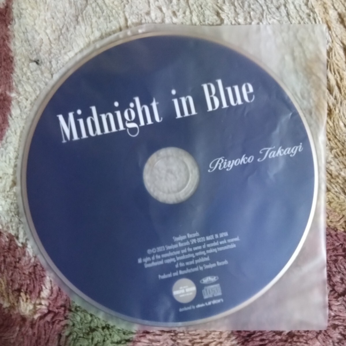 高木里代子 Midnight in Blue 直筆サイン入り 紙ジャケット仕様 帯付きの画像5