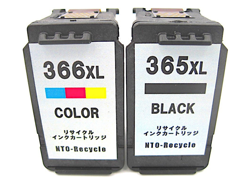 BC-365XL BC-366XL 互換 大容量 リサイクルインク セット 残量表示なし 送料220円 キヤノン用 BC365 BC366 XL TS3530用_画像1