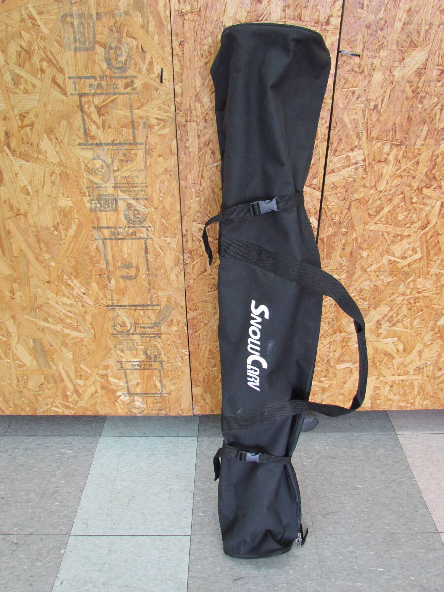 SZ-SG④【J】ショートスキー板　全長約100cm　ブーツ部分約30cm　バッグ有　SNOWCARV　中古　スキーボード　_画像9