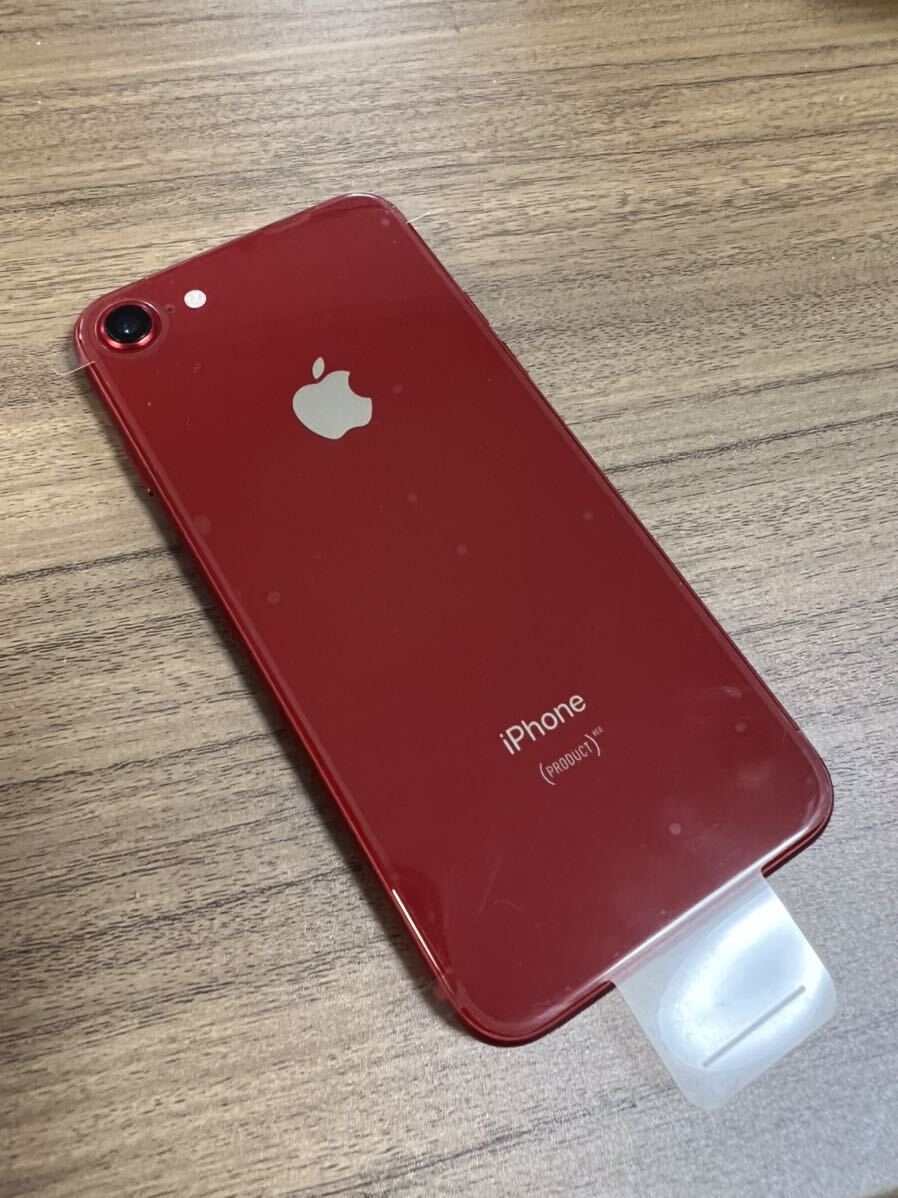 新品 iPhone8 64GB プロダクトレッド SIMフリー バッテリー100% 未使用品の画像10