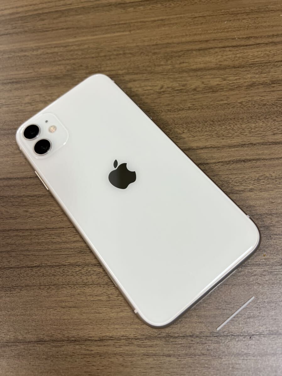 新品 iPhone11 128GB ホワイト SIMフリー バッテリー100% 未使用品の画像10