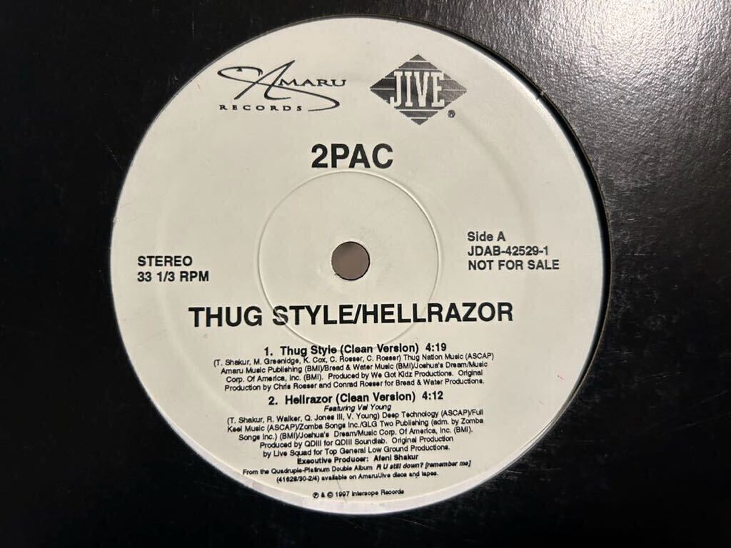 USプロモオンリー　2Pac Thug Style / Hellrazor_画像1