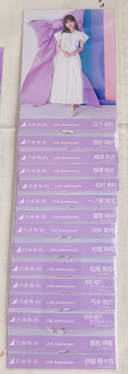 乃木坂46 12th Anniversary 生写真 50枚 まとめ売り 全部自引き美品、座りより、座り引きあり(チャンスは平等、日向坂46.櫻坂46)の画像4