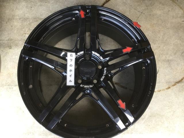 【KBT】RAYS VERSUS VARIANCE レイズ ベルサス 19×8J+45 PCD108 5穴 ボルボ等 ホイール アルミホイール 19インチ の画像5